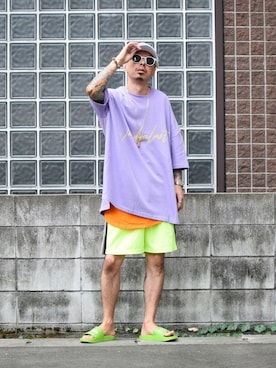 「STORES.jp（ストアーズドットジェーピー）のアイテム（アクセサリー）」を使った、PUBLICATIONさん（メンズ・168cm）の夏コーディネート