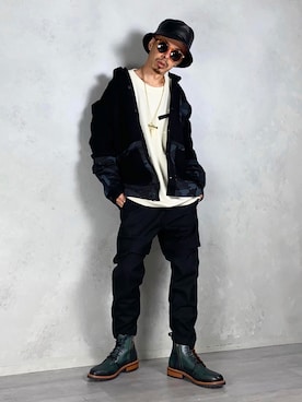 「STORES.jp（ストアーズドットジェーピー）のアイテム」を使った、PUBLICATIONさん（メンズ・168cm）の春コーディネート