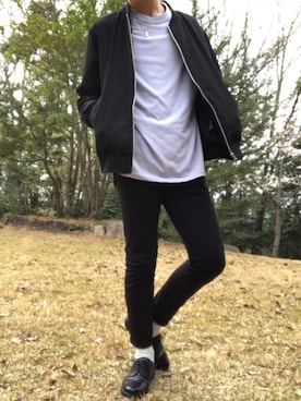 「平成最後のWEARISTAセンバツ」｜「アイテム（MA-1）」を使った、 A ²さん（メンズ・175cm）の春コーディネート