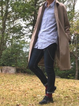 「semantic design（セマンティックデザイン）のアイテム（デニムパンツ）」を使った、 A ²さん（メンズ・175cm）の春コーディネート