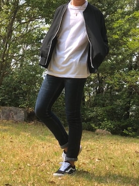 「semantic design（セマンティックデザイン）のアイテム（デニムパンツ）」を使った、 A ²さん（メンズ・177cm）の春コーディネート