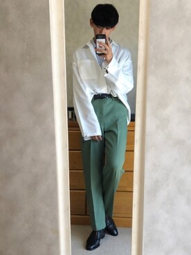 緑パンツ のメンズ人気ファッションコーディネート 季節 3月 5月 Wear