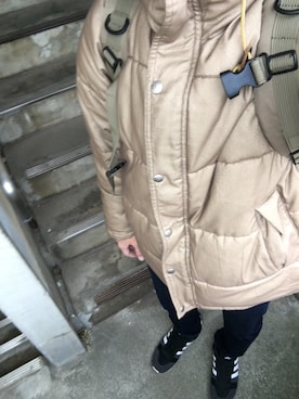 「TOMMY HILFIGER」｜「アイテム（ダウンジャケット/コート）」を使った、ヨシタカさん（メンズ・168cm）の冬コーディネート