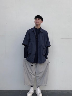 「oqLiq（オークリック）のアイテム（アクセサリー）」を使った、BIn_さん（メンズ・180cm）の夏コーディネート