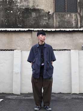 「oqLiq（オークリック）のアイテム（アクセサリー）」を使った、BIn_さん（メンズ・180cm）の夏コーディネート