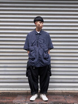 「oqLiq（オークリック）のアイテム（アクセサリー）」を使った、BIn_さん（メンズ・180cm）の夏コーディネート