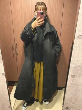 「Libra Cue（リブラ キュー）のアイテム（その他アウター）」を使った、Nono0325🐈‍⬛さん（レディース・172cm）の冬コーディネート