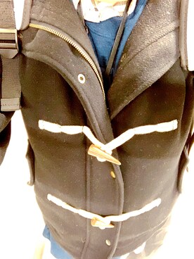 「ワイドスラックス」｜「アイテム（ダッフルコート）」を使った、Kazuki  Teraokaさん（メンズ・170cm）の冬コーディネート