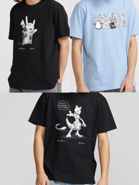 「UNIQLO（ユニクロ）のアイテム（Tシャツ/カットソー、ブラック系）」を使った、Kazuki  Teraokaさん（メンズ・169cm）の春コーディネート