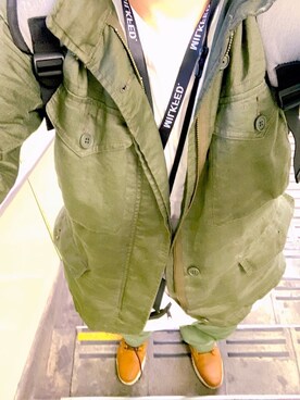 「UNIQLO（ユニクロ）のアイテム（Tシャツ/カットソー、ホワイト系）」を使った、Kazuki  Teraokaさん（メンズ・169cm）の春コーディネート