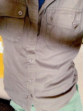 「UNIQLO（ユニクロ）のクルーネックT（半袖）（Tシャツ/カットソー、ブルー系）」を使った、Kazuki  Teraokaさん（メンズ・169cm）の夏コーディネート