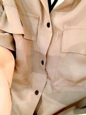 「KANGOL（カンゴール）のMONO-MART×KANGOL リラックスレギュラー クレリックカラー オーバーサイズ ドレープCPOシャツ(1/2 sleeve)（シャツ/ブラウス、ベージュ系）」を使った、Kazuki  Teraokaさん（メンズ・169cm）の秋コーディネート