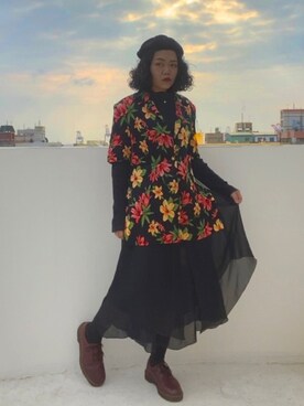 「planet（planet）のアイテム」を使った、酸さん（レディース・163cm）の秋コーディネート