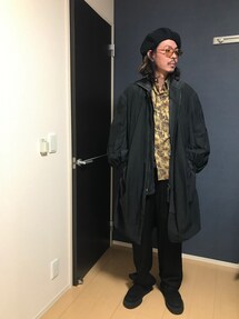 オムプリッセ　モッズコート ISSEY MIYAKEのモッズコートを使ったメンズ人気ファッション