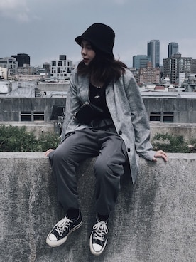 「VII&CO（VII&CO）のアイテム」を使った、Yuqi Liuさん（レディース・155cm）の春コーディネート