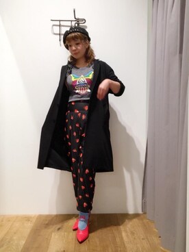 「チェスター」｜「アイテム（ハンチング/ベレー帽）」を使った、happachinさん（レディース・164cm）の春コーディネート