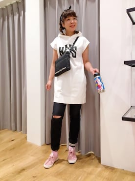 「サコッシュ」｜「アイテム（食器/キッチン）」を使った、happachinさん（レディース・164cm）の夏コーディネート