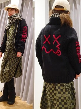 「カウチン」｜「アイテム（財布/小物）」を使った、happachinさん（レディース・164cm）の秋コーディネート