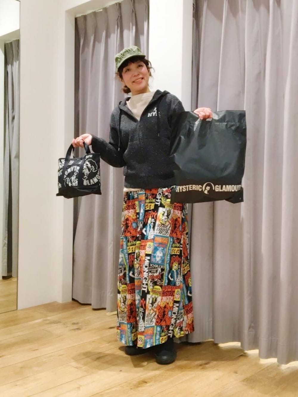 【未使用】HYS SOUND OF THE SCREAMジャカード総柄スカート HYSTERIC GLAMOUR（ヒステリックグラマー）の「SOUND OF THE SCREAM