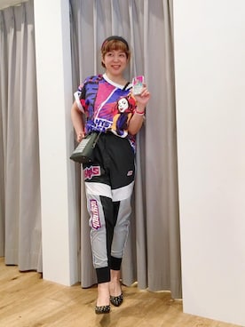 「ビックＴシャツ」｜「アイテム（PC・スマホグッズ/家電）」を使った、happachinさん（レディース・164cm）の夏コーディネート