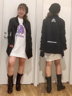 「ベレー」｜「アイテム（ナイロンジャケット）」を使った、happachinさん（レディース・164cm）の秋コーディネート