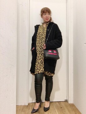 「アイテム（チャーム）」を使った、happachinさん（レディース・164cm）の秋コーディネート