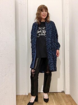「コラボレーション」｜「アイテム（シャツワンピース）」を使った、happachinさん（レディース・164cm）の秋コーディネート