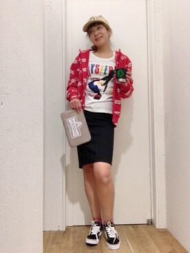 「コラボレーション」｜「アイテム（食器/キッチン）」を使った、happachinさん（レディース・164cm）の冬コーディネート
