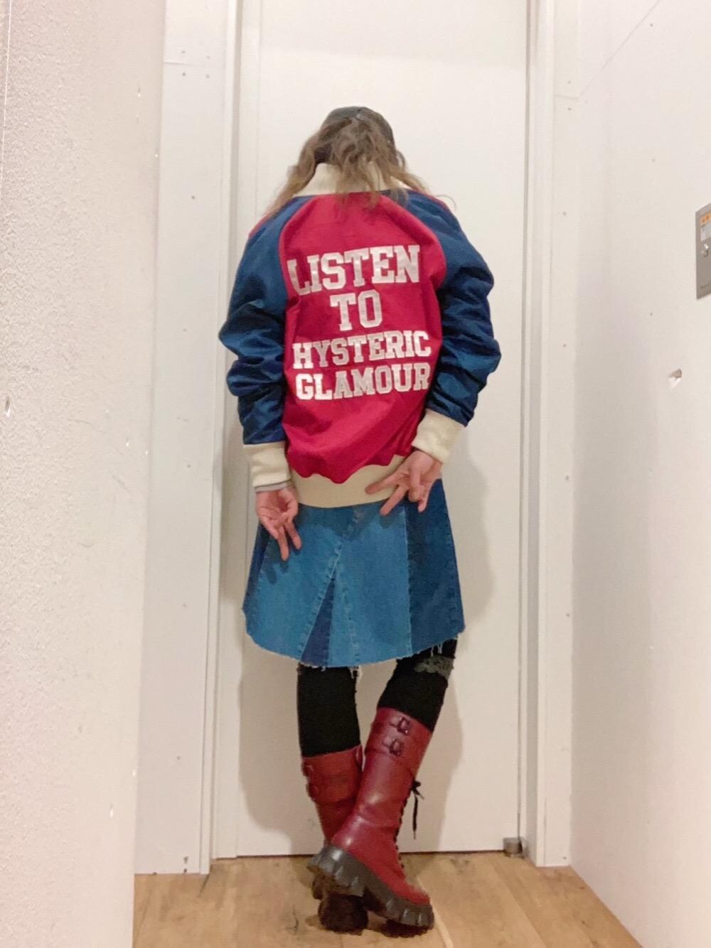 hystericglamour デニムスカート 25年前に買ったヒステリックグラマーのデニムスカート✨ ここ10