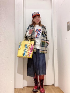 CIRCLE GIRL フーデッドCPOを使ったレディース人気ファッション