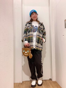 「アメカジコーデ」｜「アイテム（その他シューズ）」を使った、happachinさん（レディース・164cm）の春コーディネート