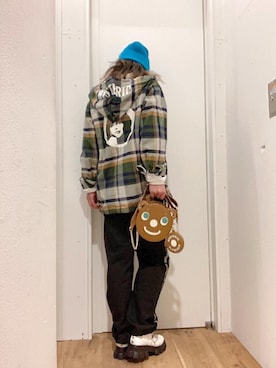 「アメカジコーデ」｜「アイテム（その他シューズ）」を使った、happachinさん（レディース・164cm）の春コーディネート
