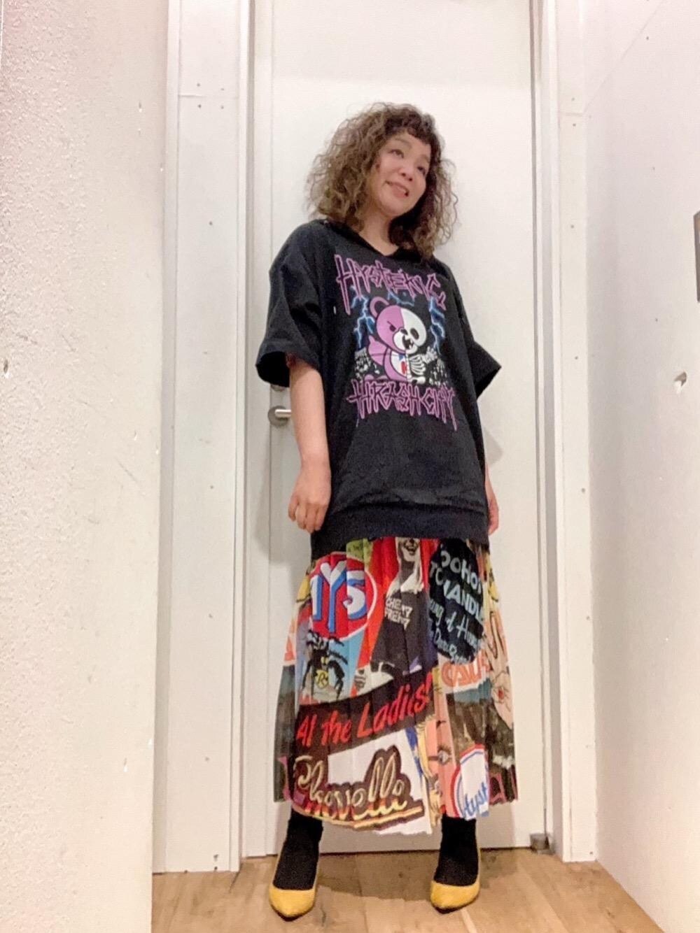 【希少】ヒステリックグラマー SUMMER OF 70s マルチカラー スカート 希少】ヒステリックグラマー SUMMER OF 70s マルチカラー