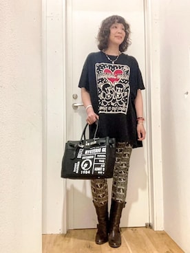 「HYSTERIC GLAMOUR（ヒステリックグラマー）のアイテム（雑貨/ホビー）」を使った、happachinさん（レディース・164cm）の夏コーディネート