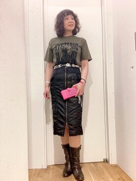 「ミリタリーコーデ」｜「アイテム（PC・スマホグッズ/家電）」を使った、happachinさん（レディース・164cm）の夏コーディネート