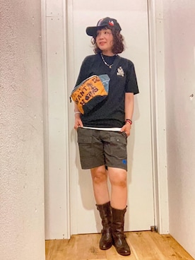 「HYSTERIC GLAMOUR（ヒステリックグラマー）のアイテム（雑貨/ホビー）」を使った、happachinさん（レディース・164cm）の夏コーディネート
