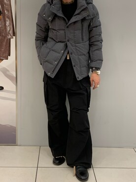 「B'2nd（ビーセカンド）のアイテム（カーゴパンツ）」を使った、yuya m さん（メンズ・163cm）の秋コーディネート