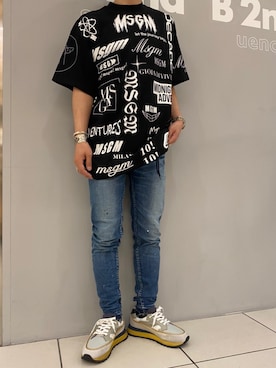 「MSGM（エムエスジーエム）のアイテム」を使った、yuya m さん（メンズ・163cm）の夏コーディネート
