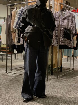 「Toironier（トワロニエ）のアイテム（ブルゾン）」を使った、yuya m さん（メンズ・163cm）の春コーディネート