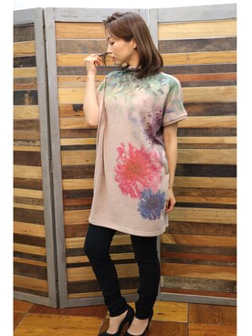 「オリジナル」｜「アイテム（チュニック）」を使った、sandywearさん（レディース・165cm）の冬コーディネート