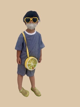 「ARCH & LINE（アーチアンドライン）のアイテム」を使った、TMGさん（キッズ・100cm）の秋コーディネート