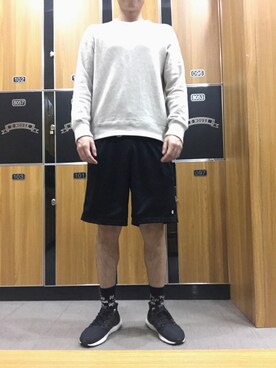「Champion（チャンピオン）のアイテム（カーゴパンツ）」を使った、Cloudさん（メンズ・178cm）の冬コーディネート