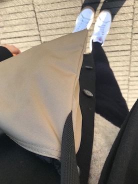 「URBAN RESEARCH ROSSO」｜「アイテム（ノーカラージャケット）」を使った、マホロさん（レディース・159cm）の冬コーディネート