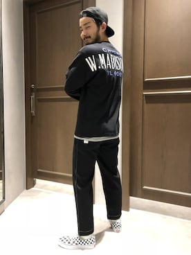 「VANS（バンズ）のアイテム（その他シューズ）」を使った、林さん（メンズ・175cm）の秋コーディネート