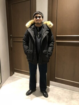 「RAGEBLUE（レイジブルー）のアイテム（モカシン/デッキシューズ）」を使った、林さん（メンズ・175cm）の秋コーディネート