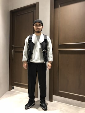 「VANS（バンズ）のアイテム（トップス）」を使った、林さん（メンズ・175cm）の冬コーディネート