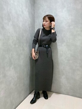 「PAGEBOY（ページボーイ）のハクミニショルダーBAG（ショルダーバッグ）」を使った、yさん（レディース・152cm）の秋コーディネート