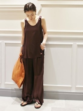 「ANITA BILARDI（アニタビラルディ）のアイテム」を使った、mikuさん（レディース・159cm）の春コーディネート