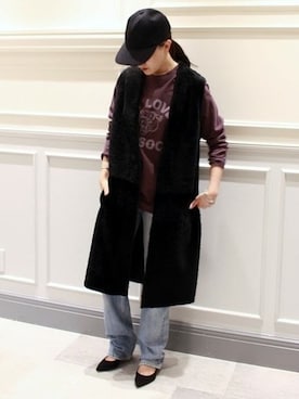 「MIXTA（ミクスタ）のアイテム」を使った、mikuさん（レディース・159cm）の秋コーディネート