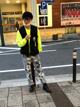 「ミッキー」｜寧斬さん（メンズ・167cm）の夏コーディネート